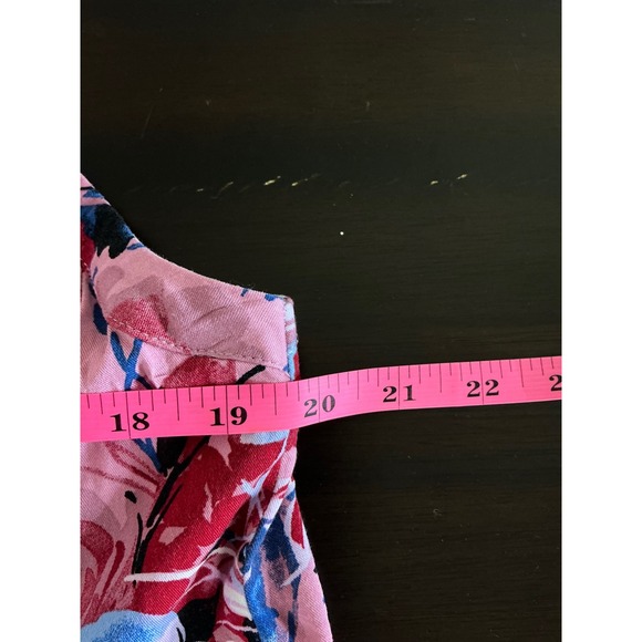 Torrid Floral Cami Top Women's Size 1 Button Front Sleeveless Casual Blouse - Picture 7 of 9